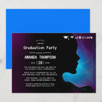 Futuristic Glow Virtual Graduation Party