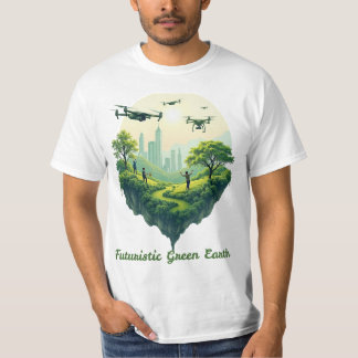 Futuristic Green Earth T-Shirt