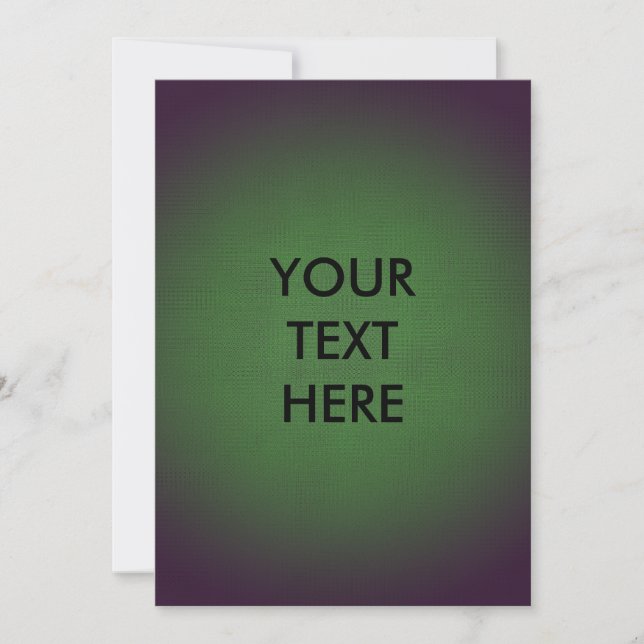 Futuristic Grunge Vignette Green Blank Card (Front)
