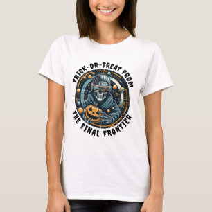 Futuristic Halloween Women White T-Shirt