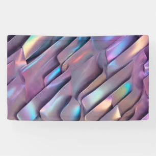 Futuristic iridescent/abstract holographic banner