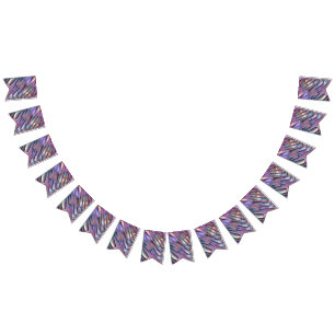 Futuristic iridescent/abstract holographic bunting