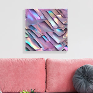Futuristic iridescent/abstract holographic canvas print
