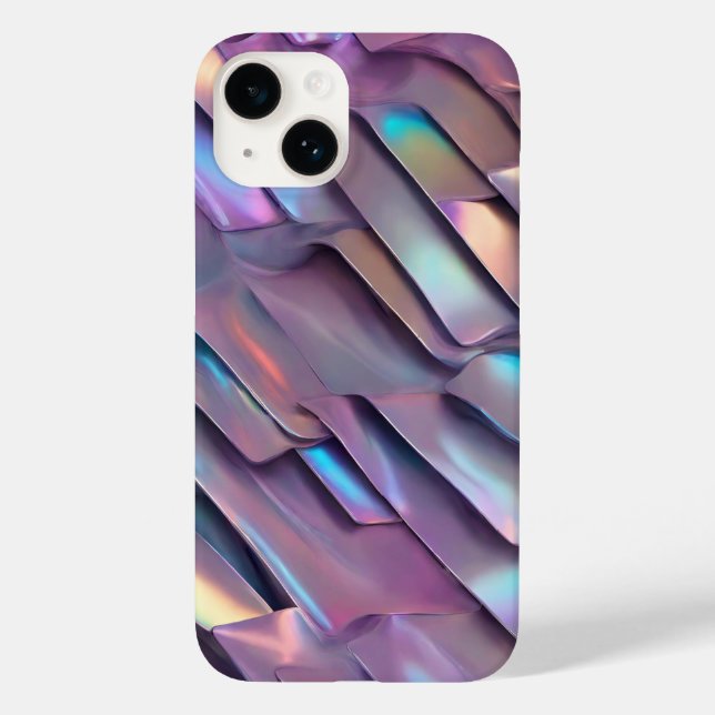 Futuristic iridescent/abstract holographic  Case-Mate iPhone case (Back)