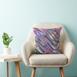 Futuristic iridescent/abstract holographic cushion
