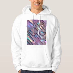 Futuristic iridescent/abstract holographic hoodie