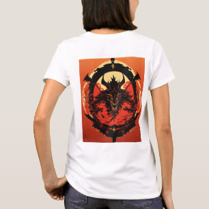 Futuristic Japanese Demon Logo T-Shirt
