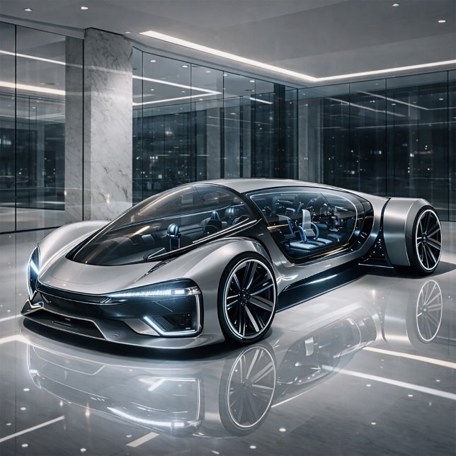 Futuristic Luxury Supercar Design Print Card (Creator Uploaded)
