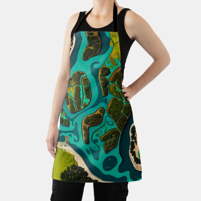 Futuristic Marshlands Apron (Insitu)