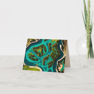 Futuristic Marshlands Note Card