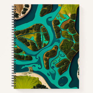 Futuristic Marshlands Notebook