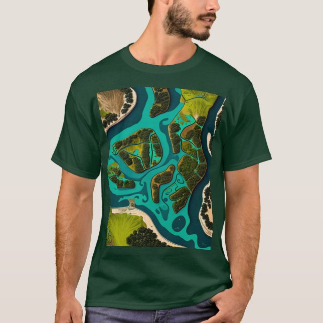Futuristic Marshlands T-Shirt (Front)