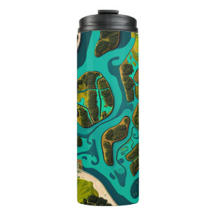 Futuristic Marshlands Thermal Tumbler