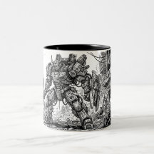 Futuristic Mecha Robot Ceramic Mug