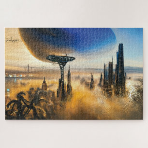 Futuristic Metropolis Jigsaw Puzzle