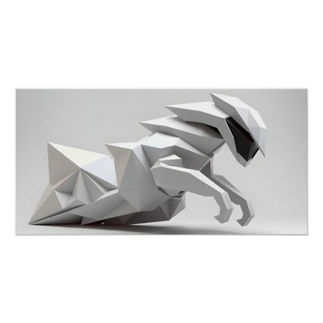 Futuristic Motion Sculpture Poster (Front)
