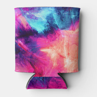 Futuristic Multicolor: Abstract Cold Pattern Can Cooler
