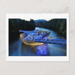 Futuristic Murinsel (Mur Island), Graz, Austria Postcard