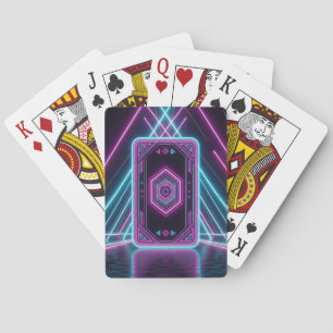 Futuristic Neon Gaming Card