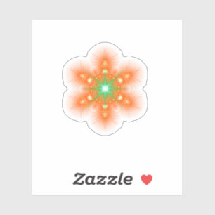 Futuristic Neon Glow Flower Graphic