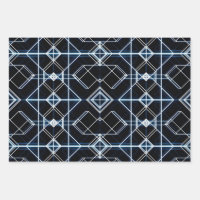 Futuristic Neon Grid Pattern