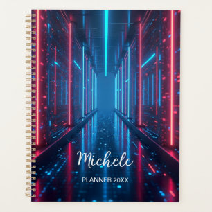 Futuristic Neon Planner   Cyberpunk Digital