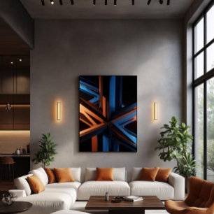 Futuristic Neon Structure Poster