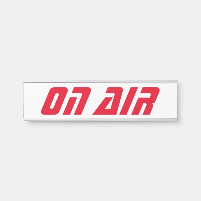 Futuristic On Air Door Sign (Front)