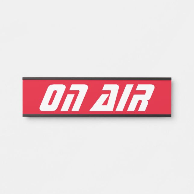 Futuristic On Air Door Sign (Front)