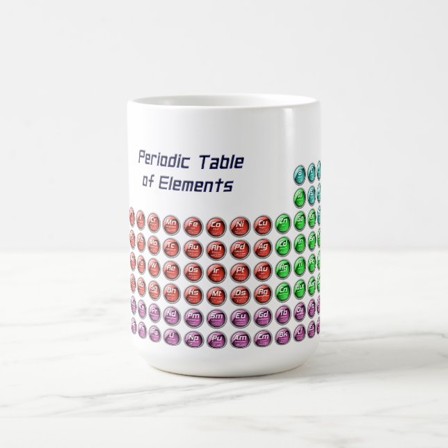 Futuristic Periodic Table Mug (Center)