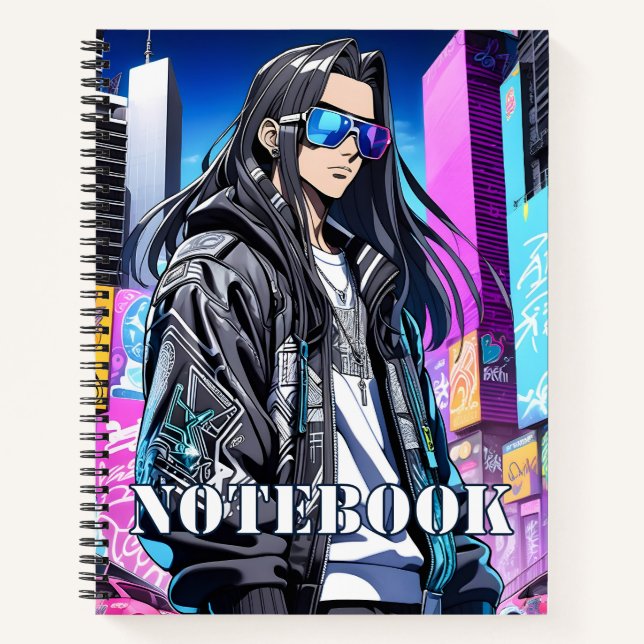 Futuristic Pop Star 0001 Notebook (Front)