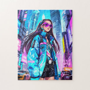 Futuristic Pop Star 0002 Jigsaw Puzzle
