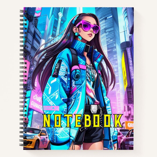 Futuristic Pop Star 0002 Notebook (Front)