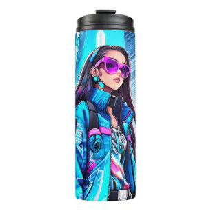 Futuristic Pop Star 0002 Thermal Tumbler