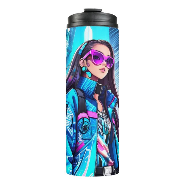 Futuristic Pop Star 0002 Thermal Tumbler (Front)