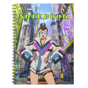 Futuristic Pop Star 0003 Notebook