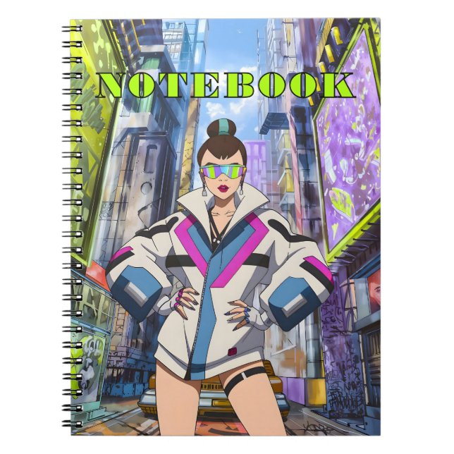 Futuristic Pop Star 0003 Notebook (Front)
