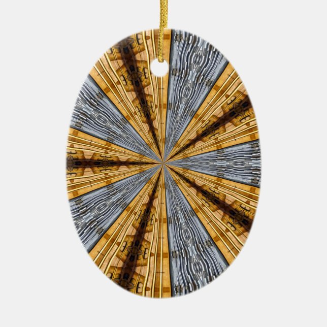 Futuristic Primitive Ceramic Tree Decoration (Front)