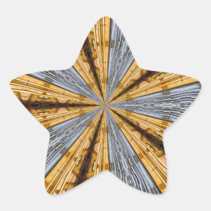 Futuristic Primitive Star Sticker