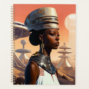 Futuristic Queen Afrofuturistic Science Fiction Planner