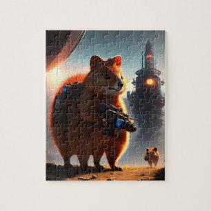 Futuristic Quokka Robot, Jigsaw Puzzle