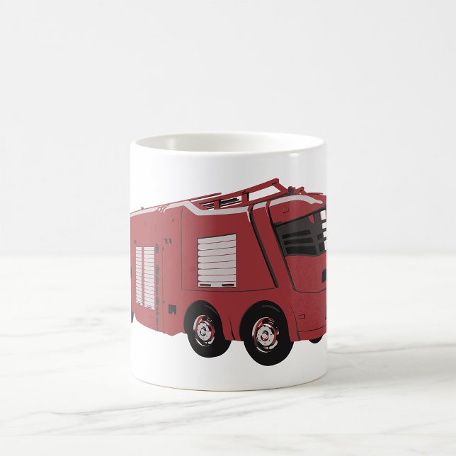 Futuristic Red Sci-Fi Command Vehicle Coffee Mug (Creator Uploaded)