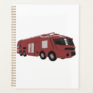 Futuristic Red Sci-Fi Command Vehicle Planner