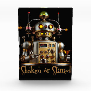 Futuristic Robot Bartender "Shaken or Stirred" Photo Block