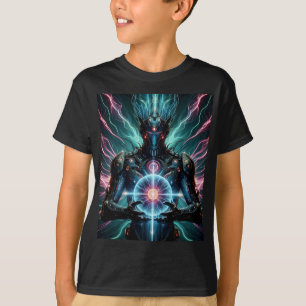 Futuristic Robot Cosmic Core Cyberpunk T-Shirt