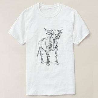 Futuristic Robot Cow T-Shirt
