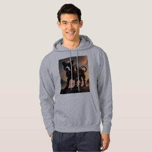 Futuristic Robot Staffordshire Bull Terrier Hoodie
