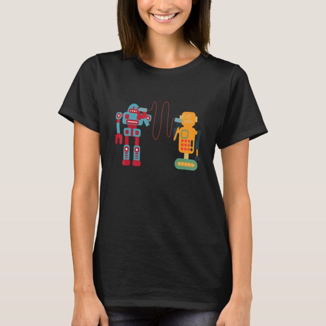 Futuristic Robotics AI Artificial Intelligence Dro T-Shirt (Front)