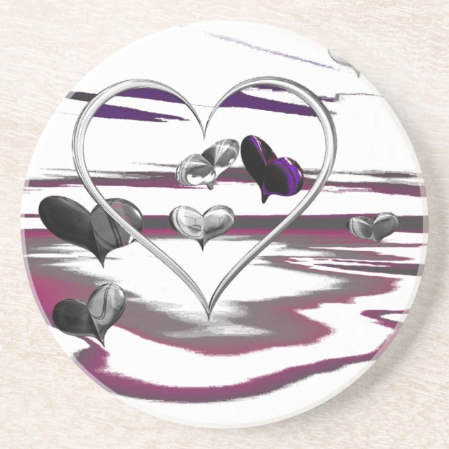 Futuristic Romance Coaster (Front)
