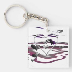 Futuristic Romance Key Ring